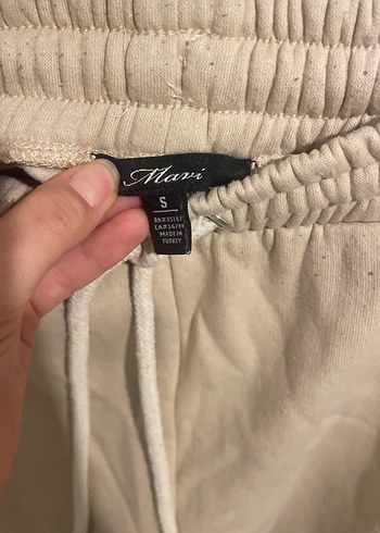 Bej Kadın Keten Salaş Eşofman Altı - Görsel 3