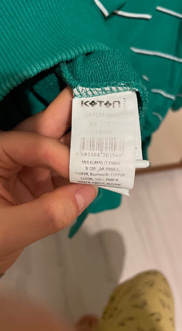 Yeşil Çizgili Kadın Kazak - Görsel 4