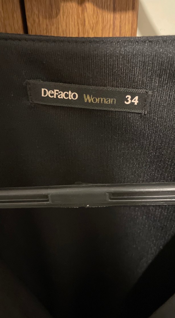 Siyah Midi Uzun Kollu Kadın Elbise - Görsel 3