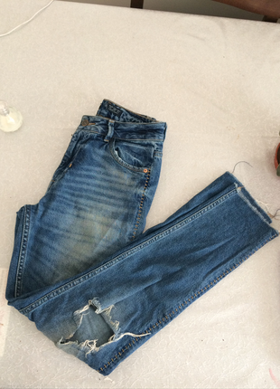 34 Beden mavi Renk Trend jean 