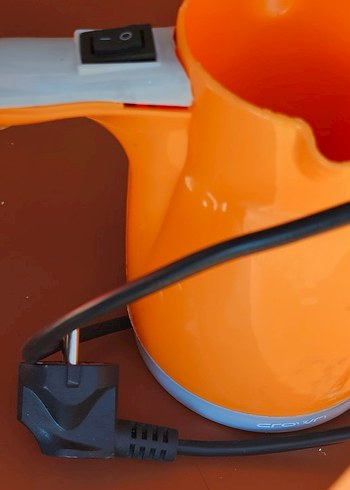 Renkli Turuncu Elektrikli Kahve Makinası - Görsel 5