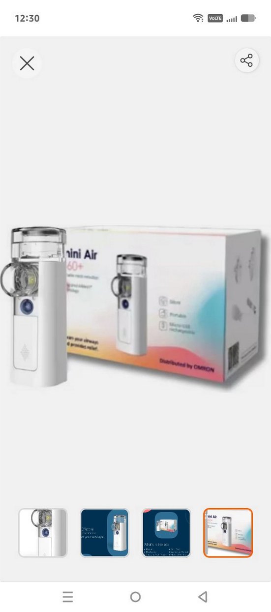 Omron Mini Hava 360 + Taşınabilir Mesh Nebulizatör. - Görsel 2