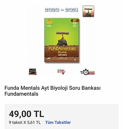 Fundamentals Ayt Biyoloji soru bankası