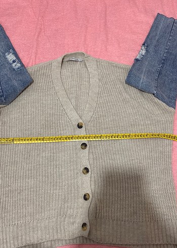 universal Beden Oversize kol detaylı hırka