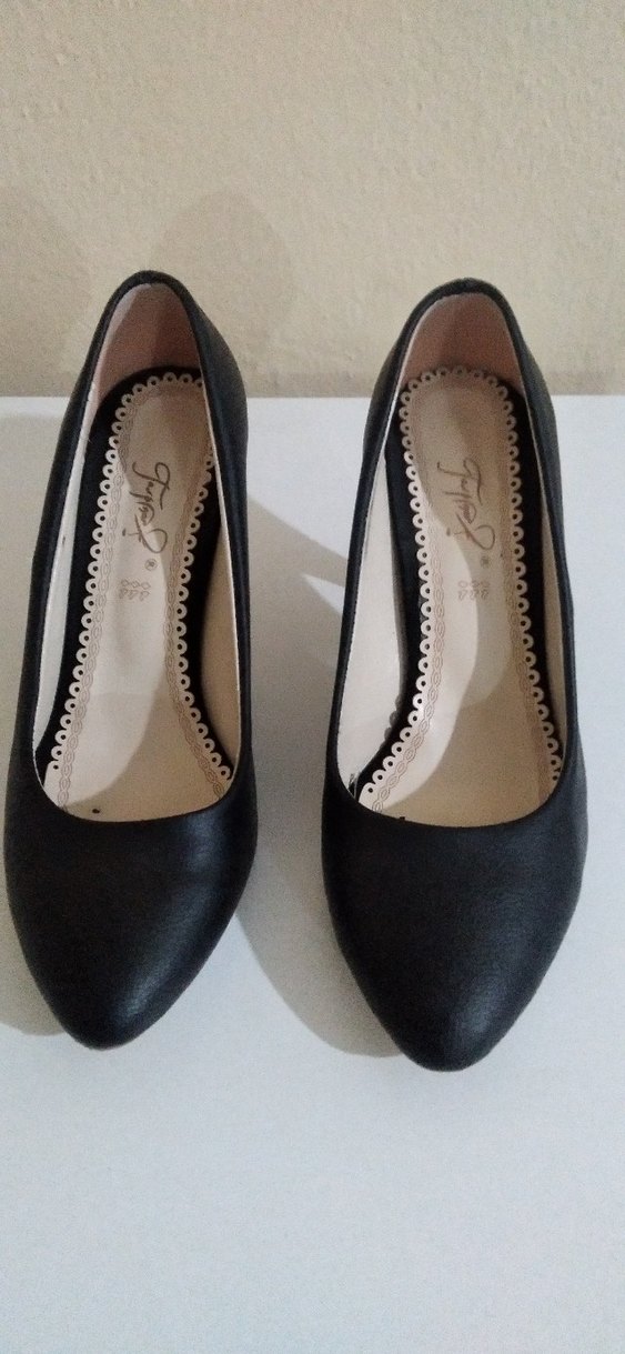 Klasik Siyah Tokalı Stiletto - Görsel 3