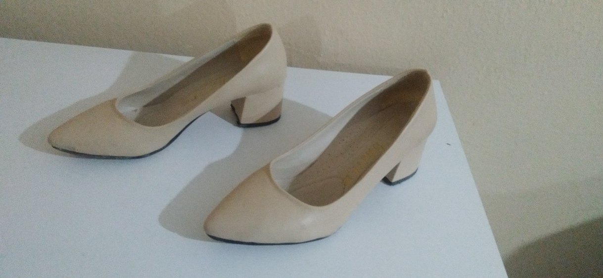 ten rengi Minimalist Stiletto Topuklu Kadın Ayakkabı - Görsel 2