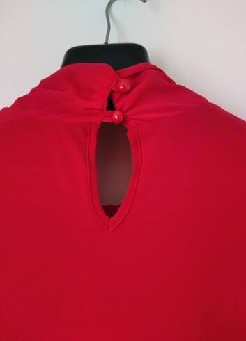 44 Beden kırmızı Renk Alvina Kadın Gömlek 