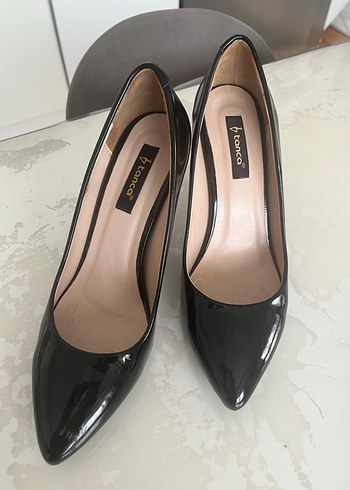 Siyah Rugan Stiletto Kadın Stiletto - Görsel 8