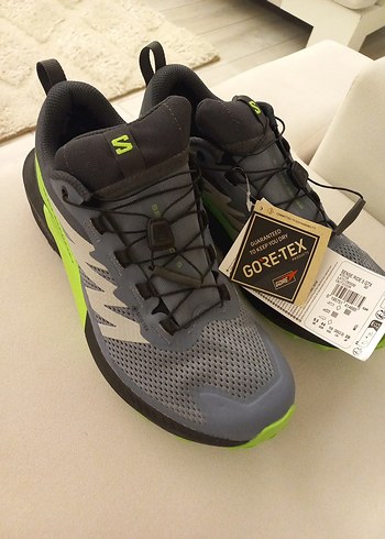 Salomon Gri Spor Ayakkabı Velcro Detaylı - Görsel 5