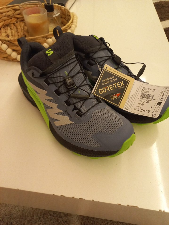 Salomon Gri Spor Ayakkabı Velcro Detaylı - Görsel 4