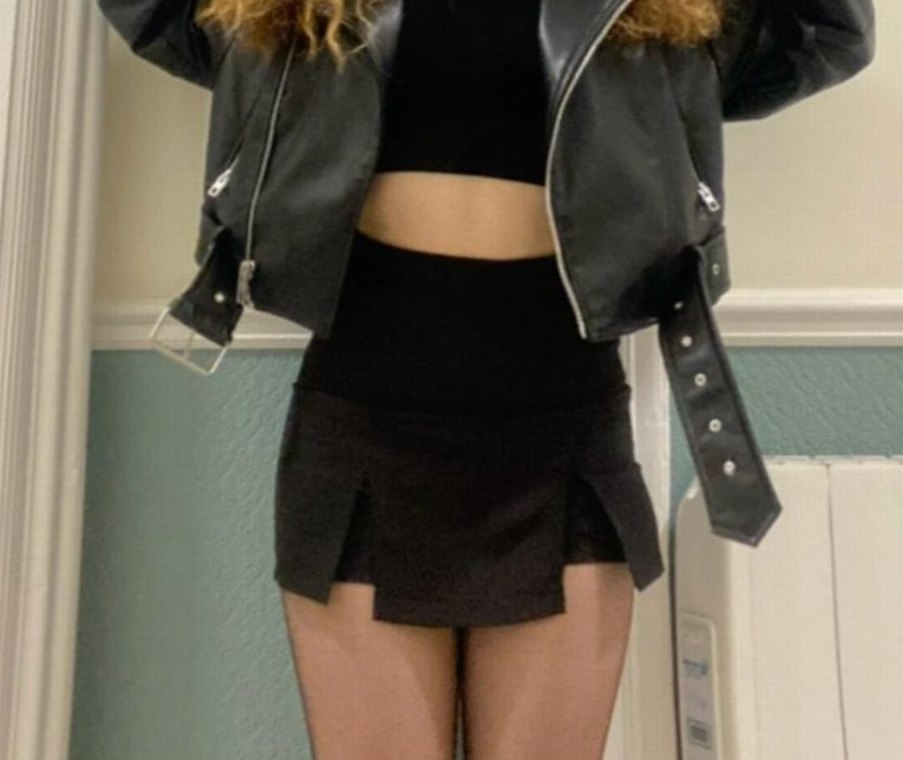 Siyah Kadın kargo şort  Etek - Görsel 3