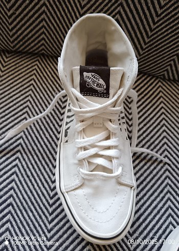 Van's Zebra Desenli  bilekli ayakkabı. - Görsel 5