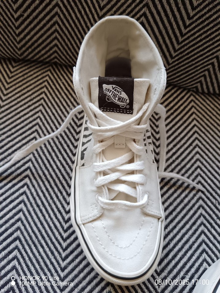 Van's Zebra Desenli  bilekli ayakkabı. - Görsel 5