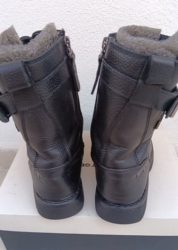 Harley & Devitson Siyah Deri Tokalı Biker Bot - Görsel 3