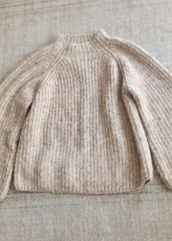 Bershka Bej Örgü Kadın Kazak - Görsel 4