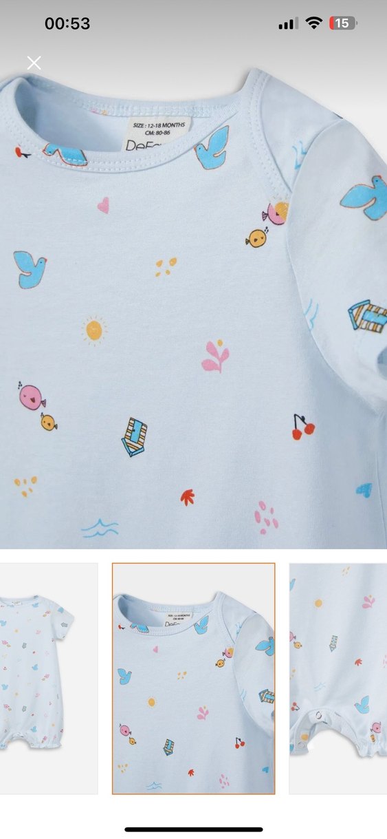 Bebek Kız Pastel Renkli Fırfırlı Tulum Seti - Görsel 3