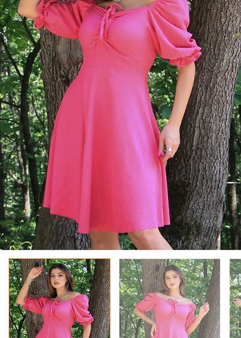 Pembe elbise