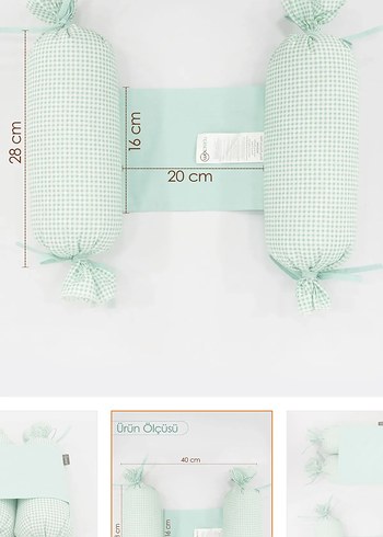 Mordesign Yuvarlanma Önleyici Yastık yeşil - Görsel 3