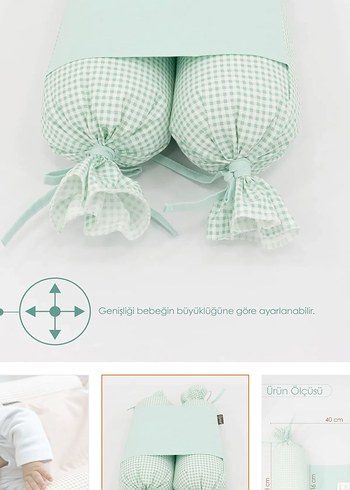 Mordesign Yuvarlanma Önleyici Yastık yeşil - Görsel 2