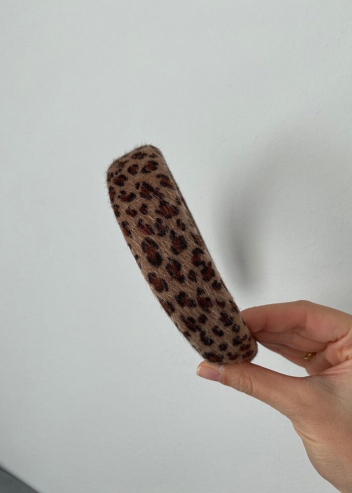 Leopar desenli kadın taç - Görsel 2