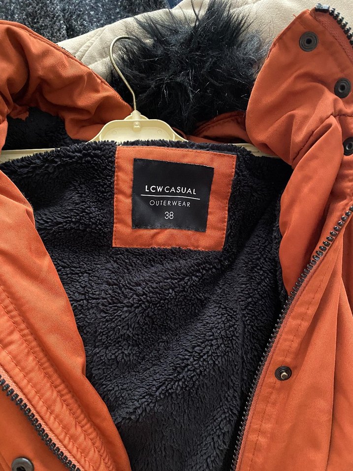 Kiremit Kadın Uzun Sıcak Ceket - Görsel 3