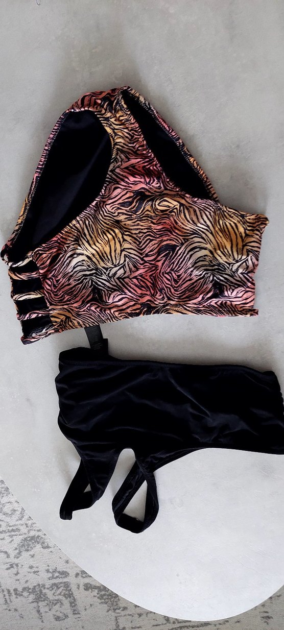 Zebra Desenli Mini Askılı Kadın Bikini - Görsel 2