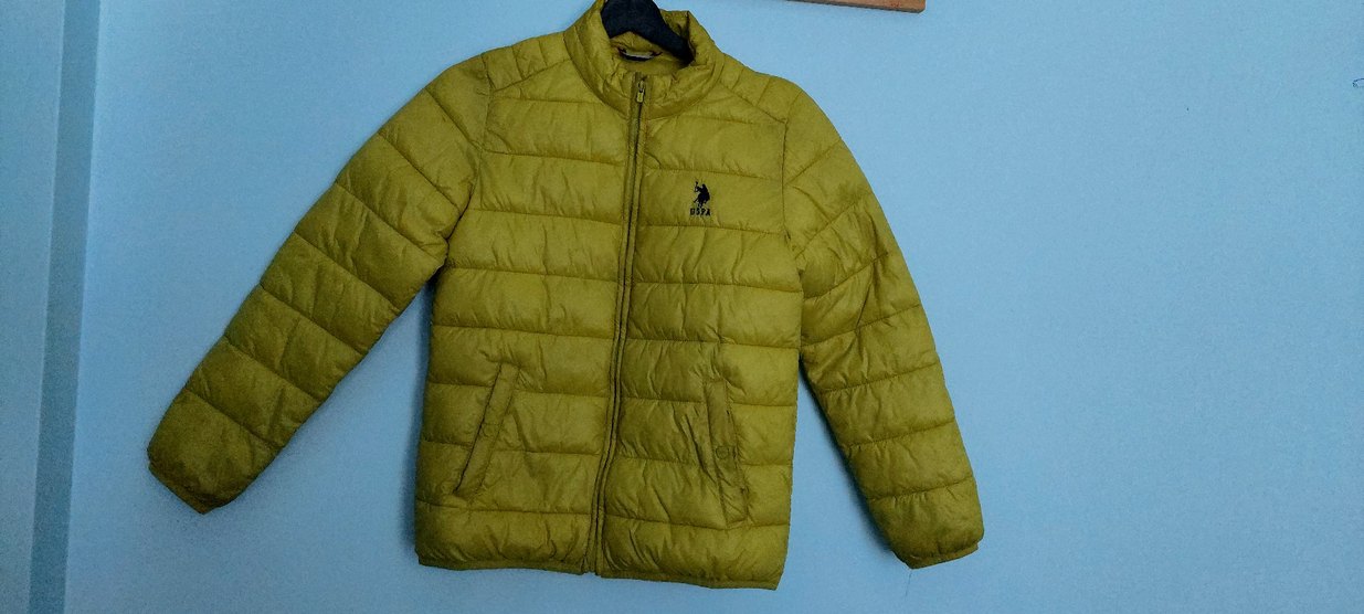 Sarı Fermuarlı erkek çocuk Kışlık Mont - Görsel 3