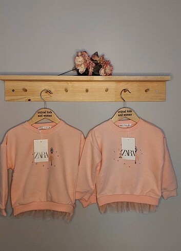 Zara Eteği tüllü balerin detaylı sweat