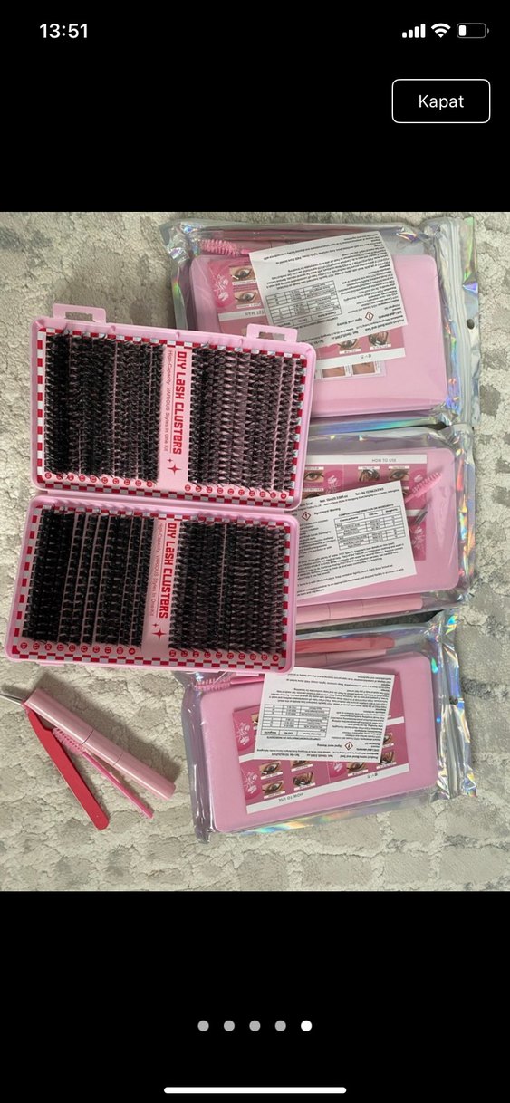 Doğal Takma Kirpik Seti - Görsel 3