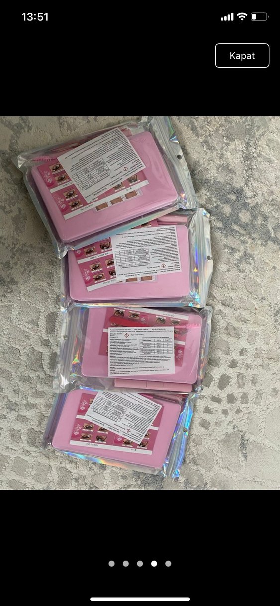 Koyu Pembe Doğal Takma Kirpik Seti - Görsel 3