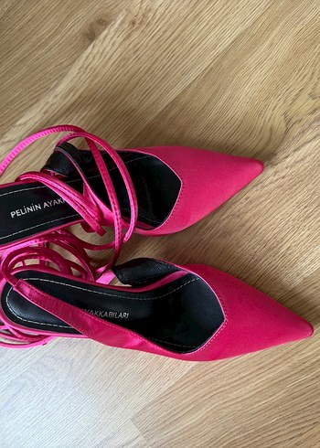 Pelinin Ayakkabıları Pelin Ayakkabı Pembe Stiletto Topuklu Kadın Ayakkabı