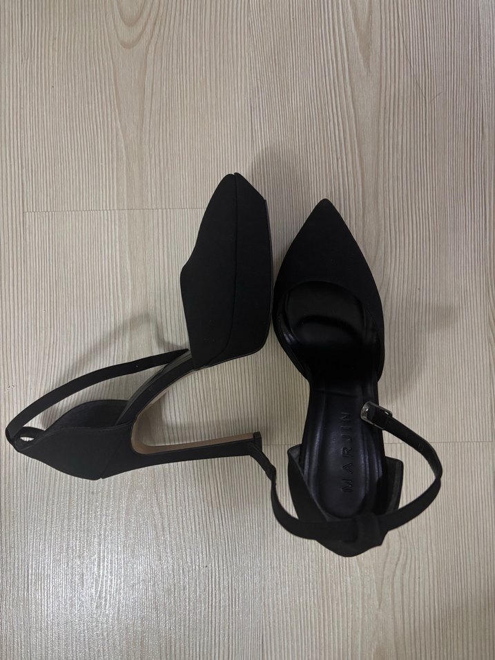 Siyah Stiletto Topuklu Kadın Ayakkabı - Görsel 2