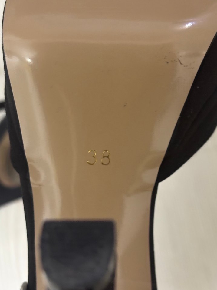 Siyah Stiletto Topuklu Kadın Ayakkabı - Görsel 4