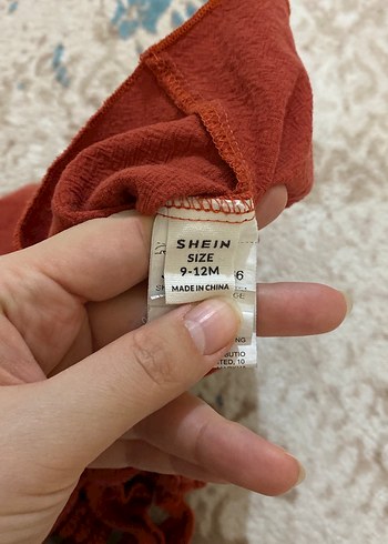 Kız Çocuk Kırmızı Fırfırlı Pamuklu Elbise - Görsel 2