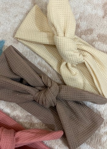 Beden Üçlü Bebek Fiyonk Saç Bantları