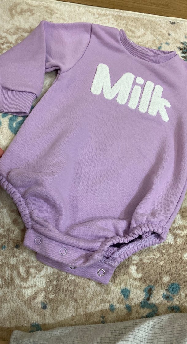 Kız bebek çıtçıtlı sweat - Görsel 2