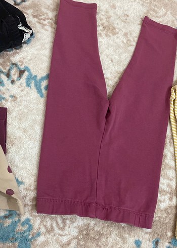 Kız Çocuk Renkli Pamuklu Tayt Seti - Görsel 4