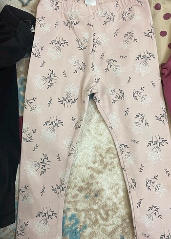 Kız Çocuk Renkli Pamuklu Tayt Seti - Görsel 2