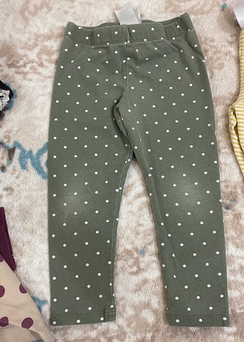 Kız Çocuk Renkli Pamuklu Tayt Seti - Görsel 5