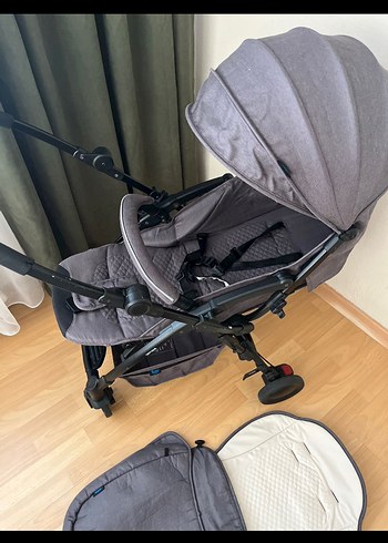 Antrasit Bebek Arabası ve Aksesuarları - Görsel 5