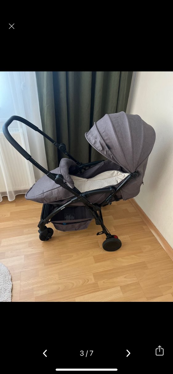 Antrasit Bebek Arabası ve Aksesuarları - Görsel 3