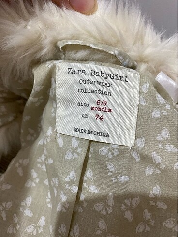 Zara Kız bebek kürk yelek