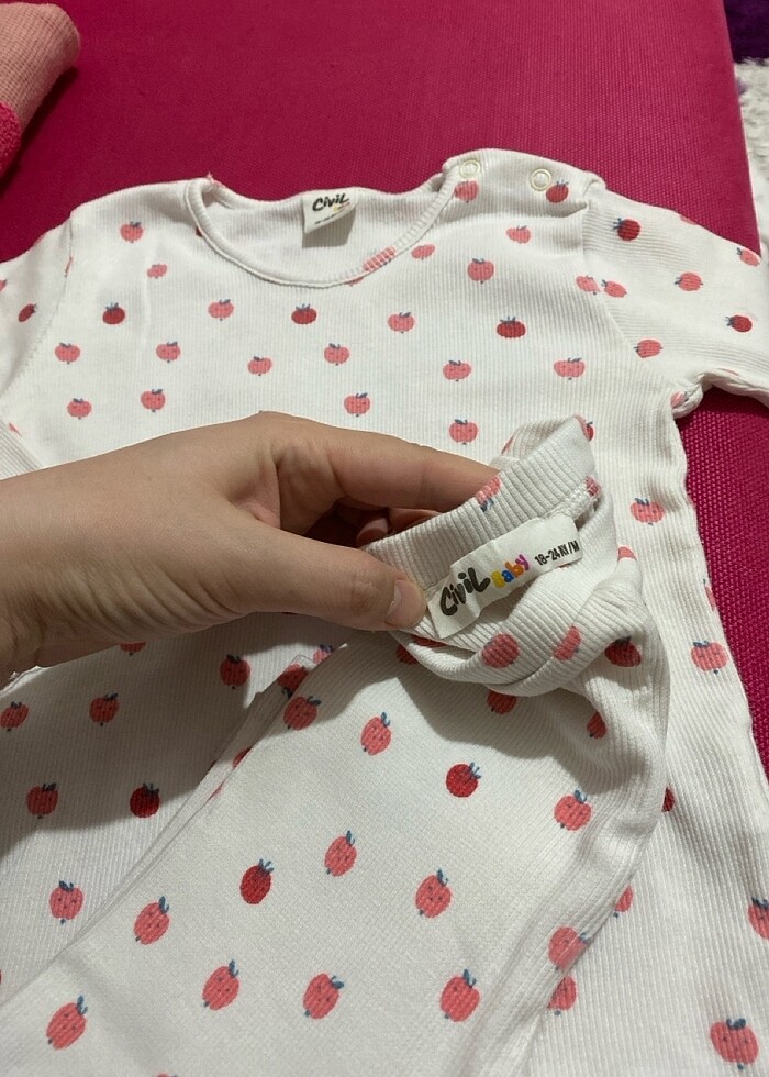 Kız bebek pijama - Görsel 3