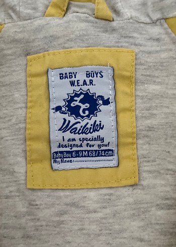 Kapüşonlu Sarı Erkek Çocuk Kaban - Görsel 2