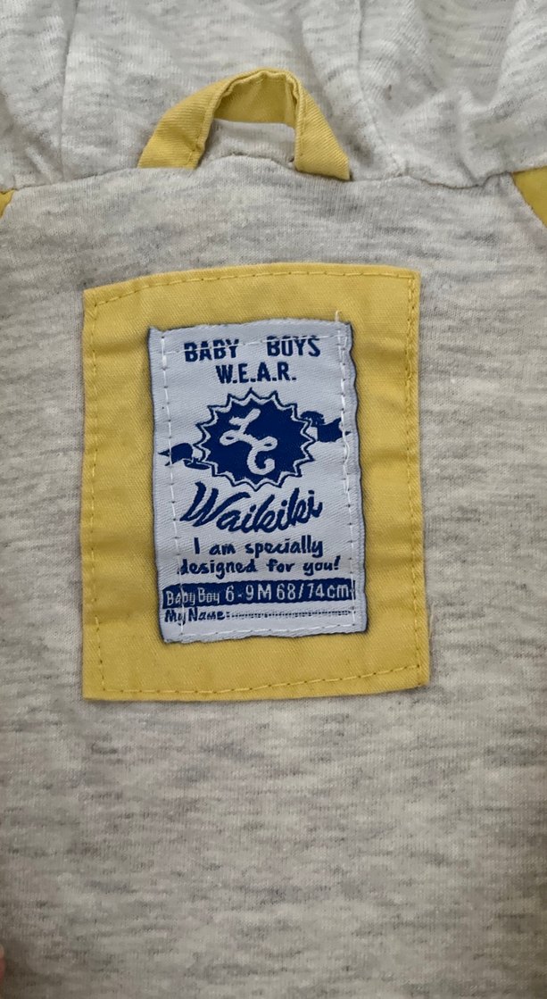 Kapüşonlu Sarı Erkek Çocuk Kaban - Görsel 2