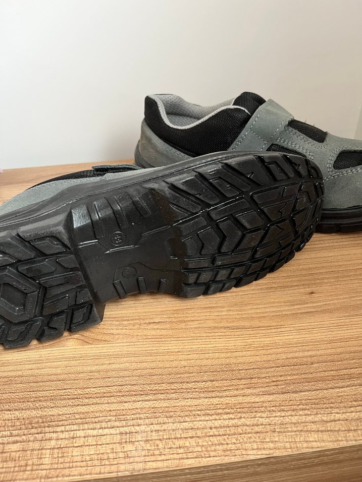 Gri Erkek Spor Terlikler Velcro Bantlı - Görsel 3