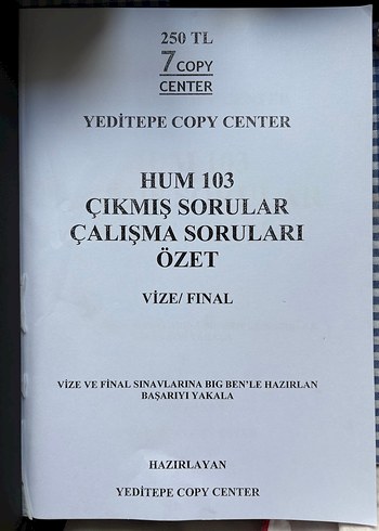Sıfır HUM103 Tarih Sınav Soruları ve Özet - Görsel 2