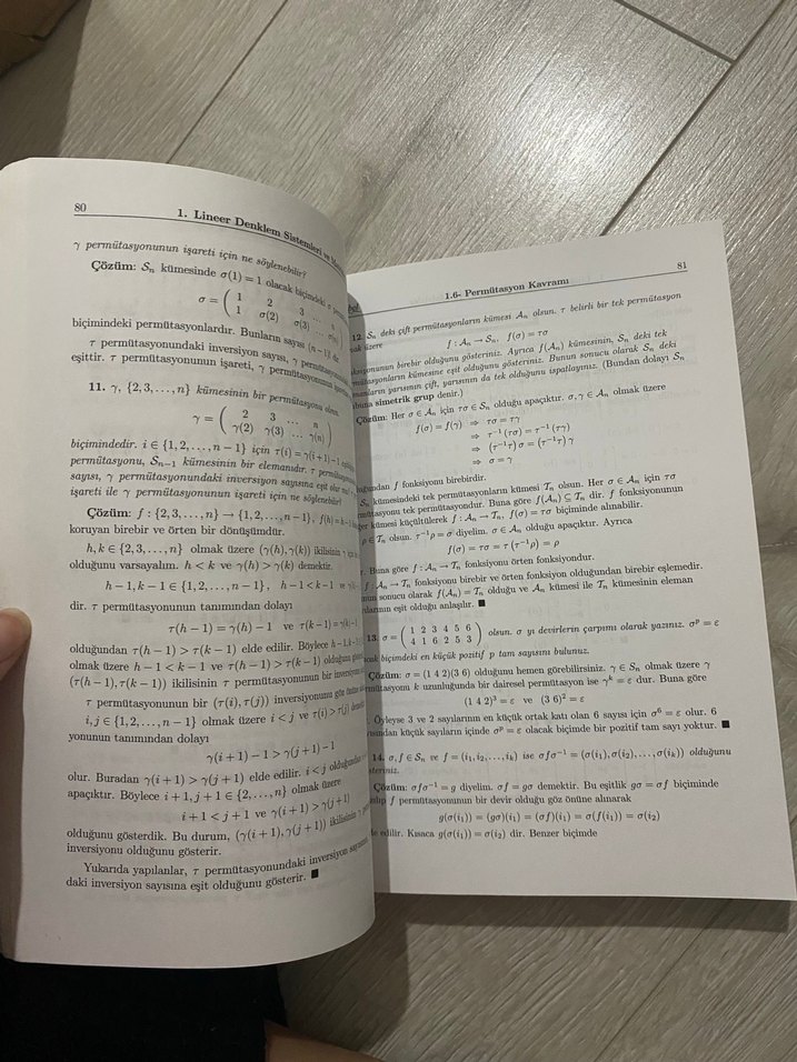 Çözümlü Lineer Cebir Alıştırmaları - Görsel 3