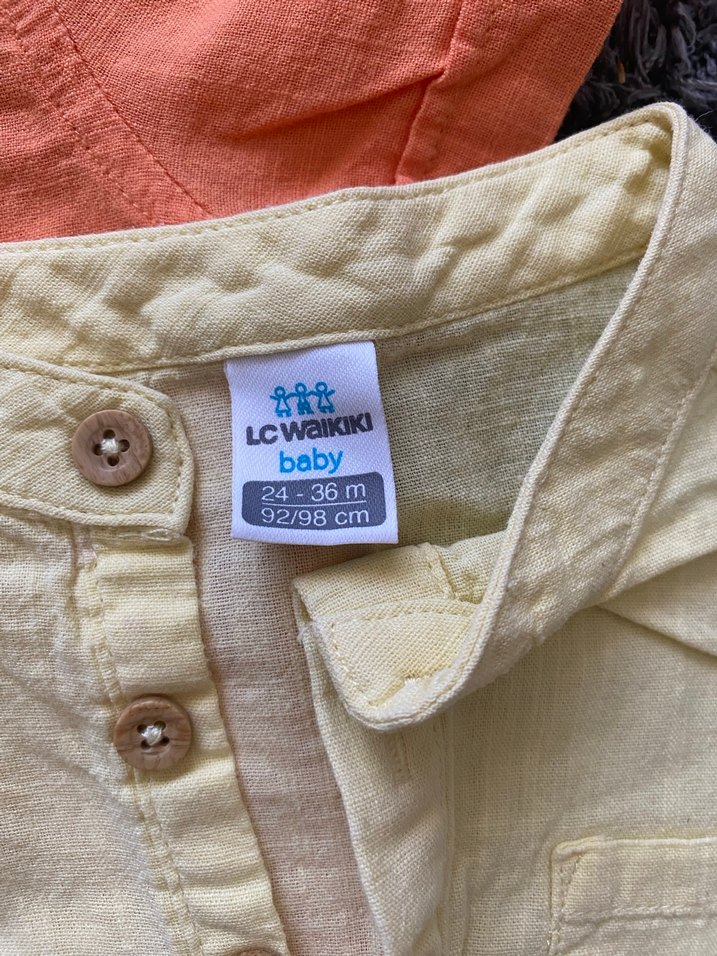 Gri Pamuklu Kısa Kollu 3 adet Erkek çocuk Gömlekleri - Görsel 3