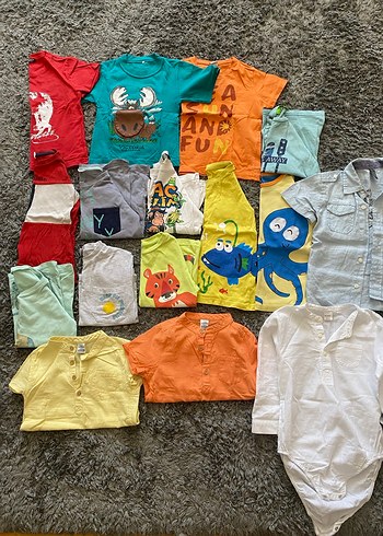 LC Waikiki 12 adet tshirt ve 4 adet gömlek - Görsel 2